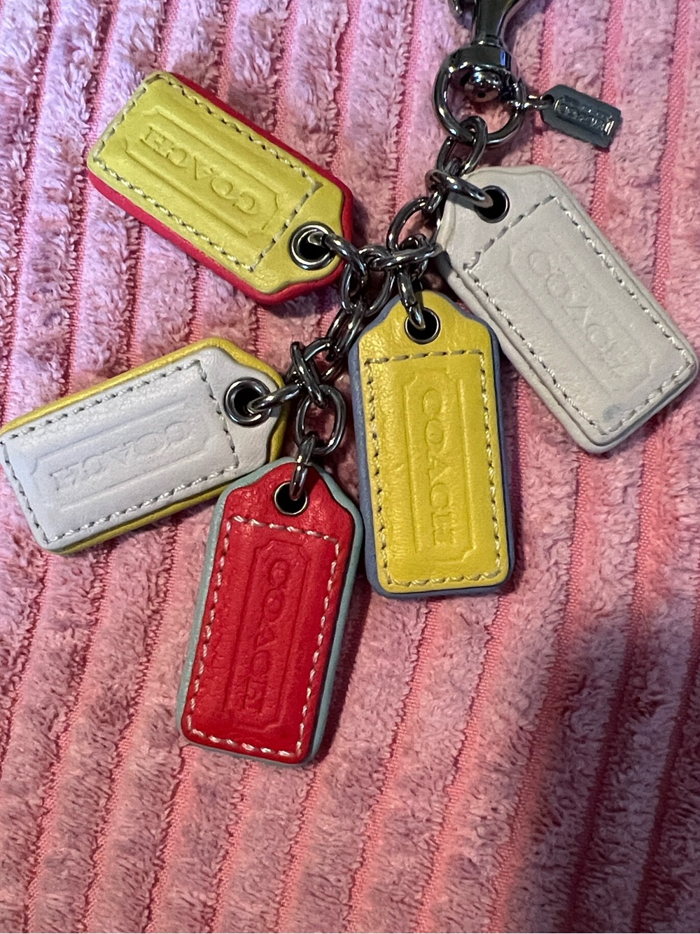 Coach Cascading Hang Tag Bag Charm - Picture 6 of 7
